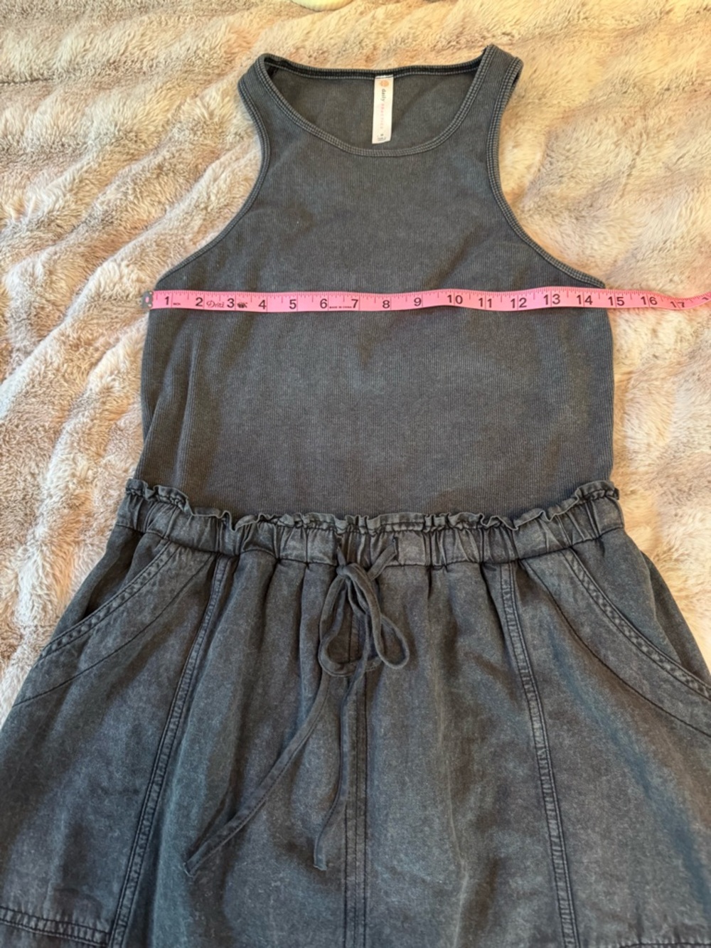 Daily Practice by Anthropologie Be Bold Racerback Twofer Dress M - Picture 11 of 14